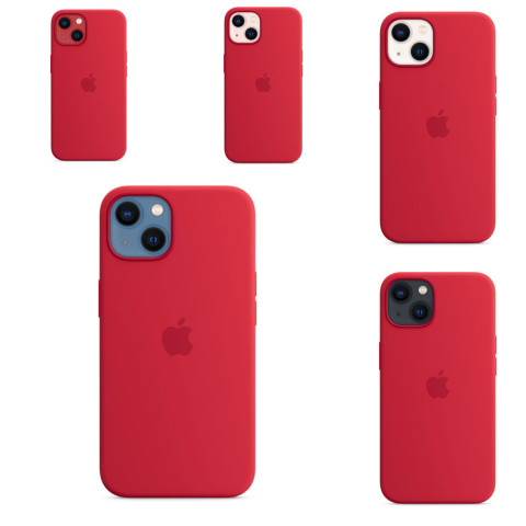Чехол LUX Silicone Case для iPhone 13 Red without MagSafe